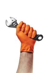 Dolphin PowerGrip Ekstra Kalın Turuncu Nitril Eldiven Elmas Dokulu