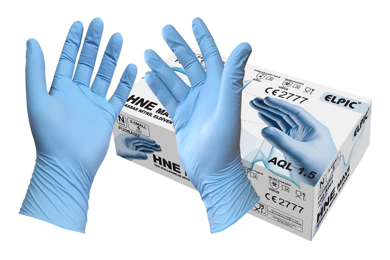 Elpic Hne Nitril Tek Kullanımlık Eldiven