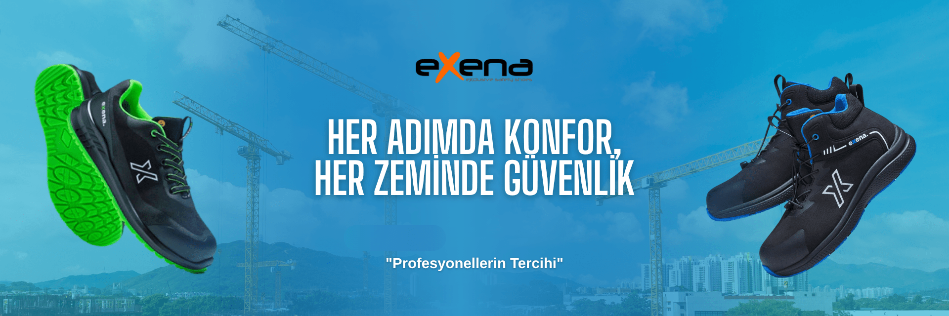 Endüstri ve inşaat için Exena iş ayakkabıları